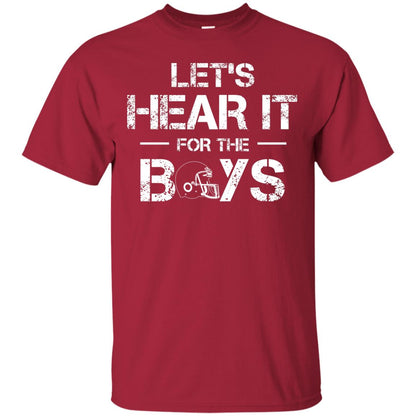 Let_s Hear It For The Boys Football Shirt Cardinal