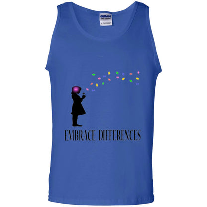 Autism Awareness T-shirt Embrace Differences T-shirt Royal