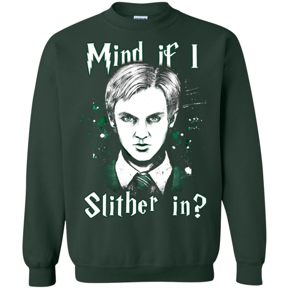 Mind If I Slither In Slytherin House Harry Potter Shirt Forest Green