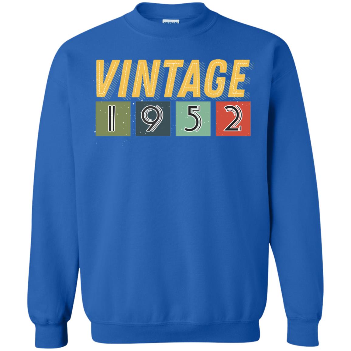 Vintage 1952 66th Birthday Gift Shirt For Mens Or Womens Royal