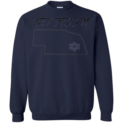 Christmas T-shirt Get Frosty Nebraska Football Navy