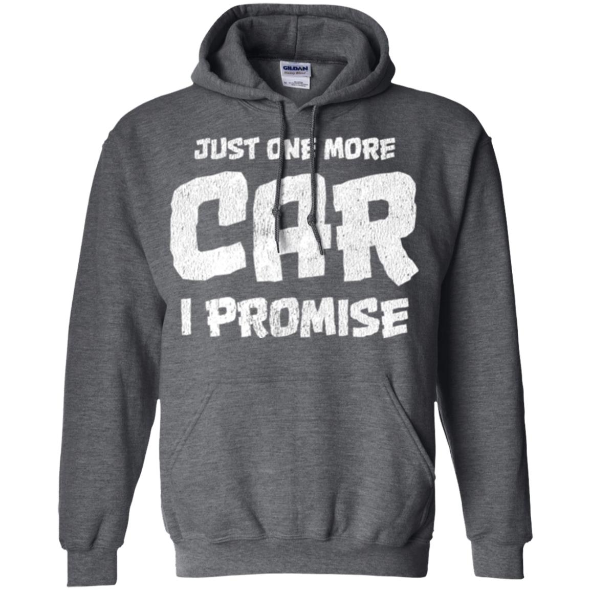 Car Lovers T-shirt Just One More Car I Promise Dark Heather