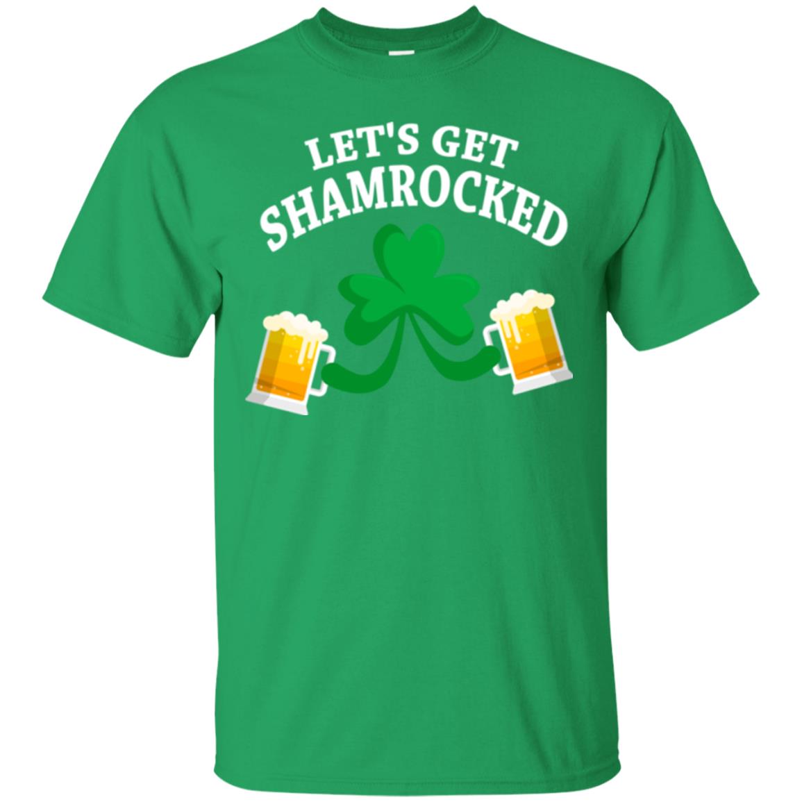 Patrick_s Day T-shirt Let_s Get Shamrocked Irish Green