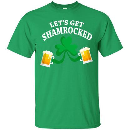 Patrick_s Day T-shirt Let_s Get Shamrocked Irish Green