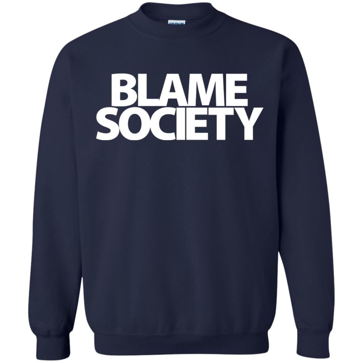 Mens Blame Society Urban Hip Hop T-shirt Navy