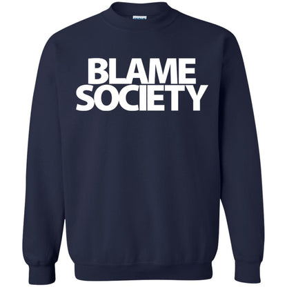 Mens Blame Society Urban Hip Hop T-shirt Navy