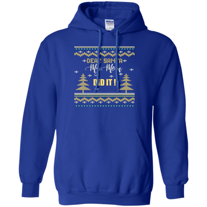 Christmas T-shirt Dear Santa My Mom Did It Royal