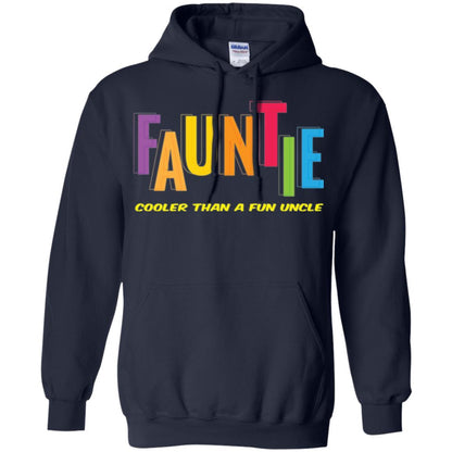 Aunt T-shirt Fauntie Cooler Than A Fun Uncle Navy