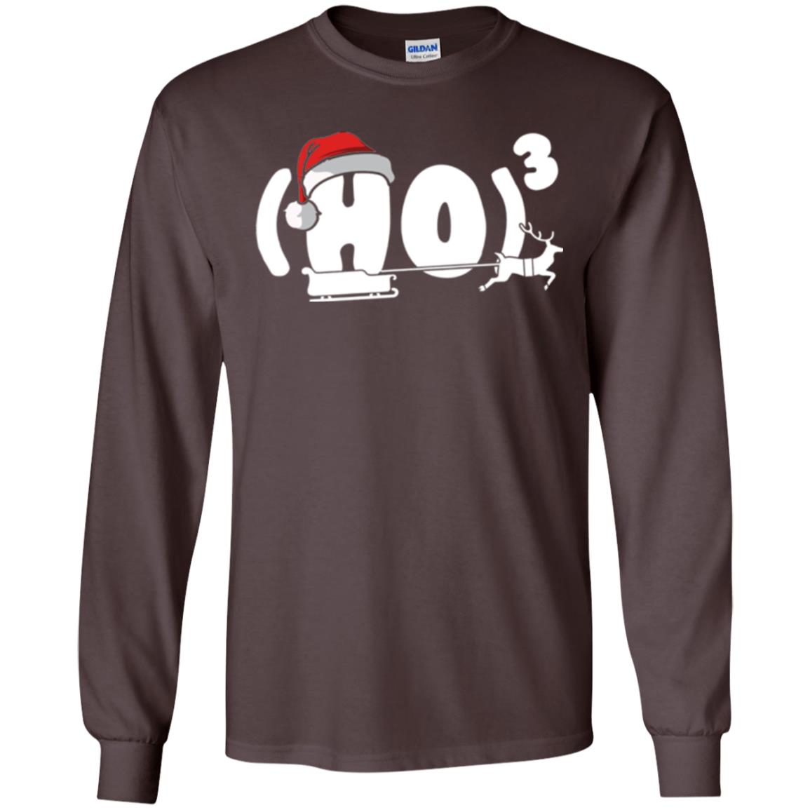 Christmas T-shirt Ho Ho Ho Dark Chocolate