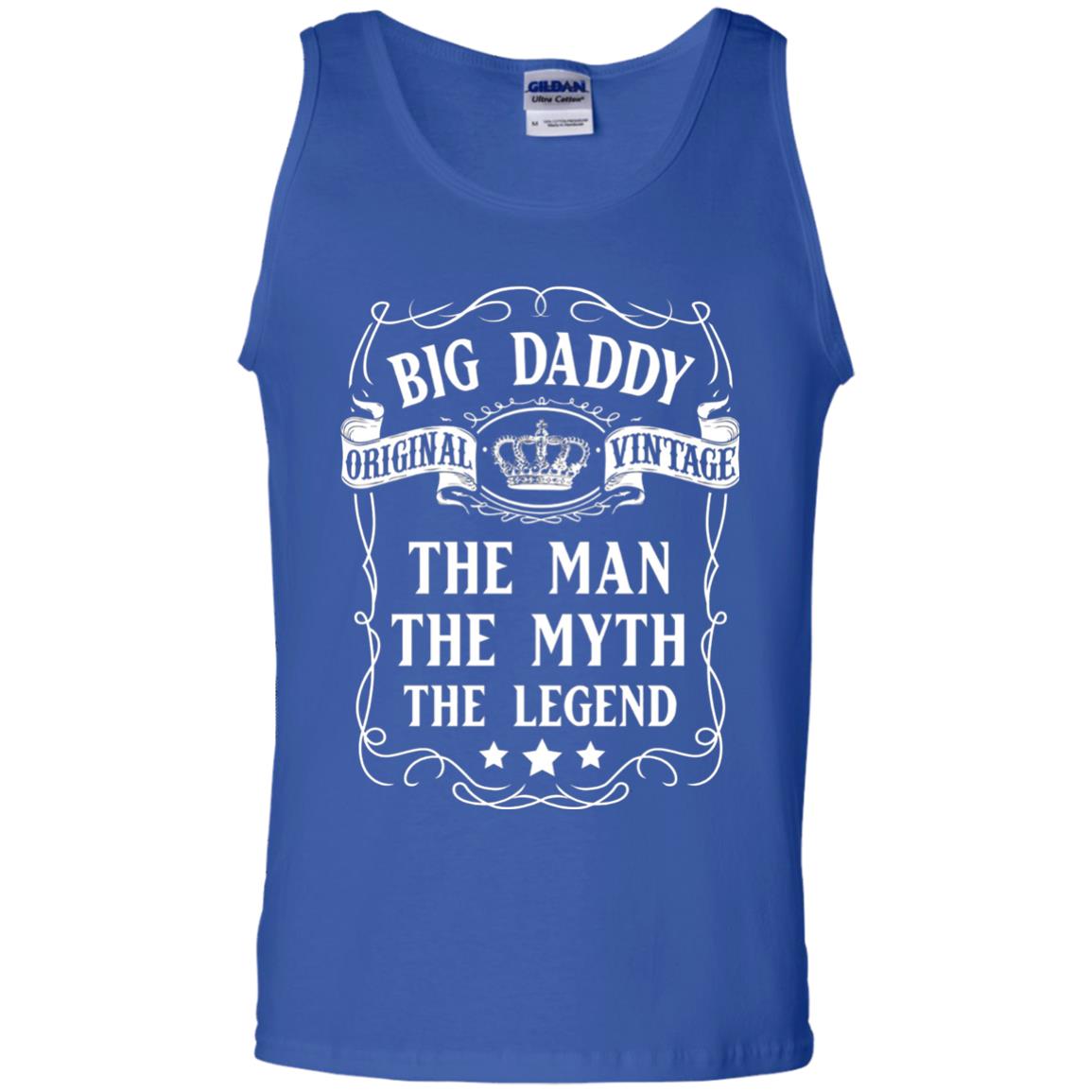 Big Daddy Original Vintage The Man Myth Legend Grandfather T-shirt Royal