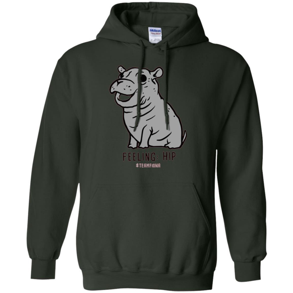 Fiona Hippo Lover T-shirt The Hippo Feeling Hip #teamfiona Forest Green