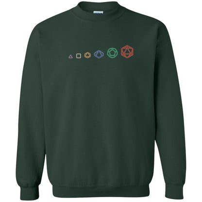 D20 Dice Evolution Role Playing T-shirt Forest Green