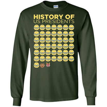 Anti Trump T-shirt History Of Us Presidents Forest Green