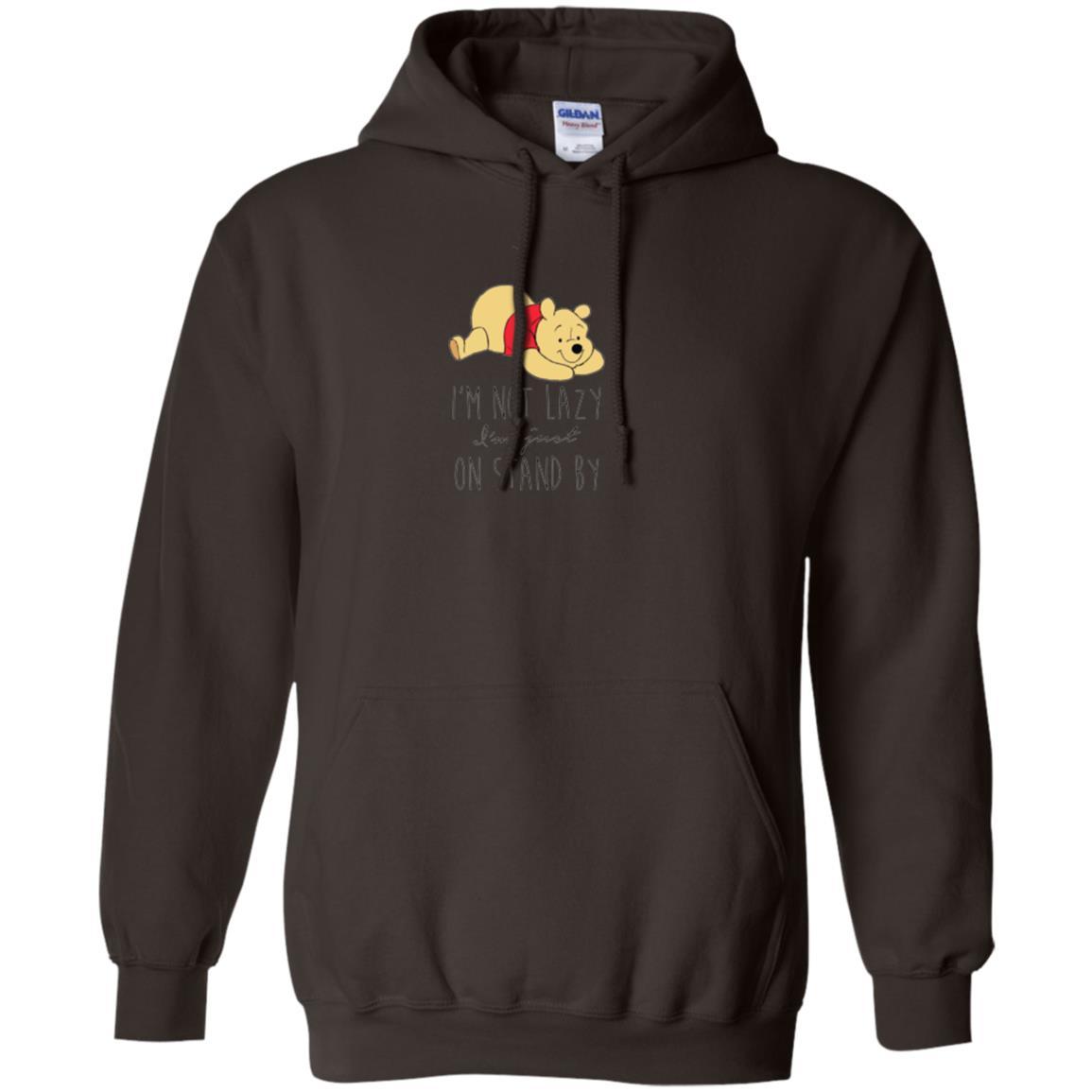 Cartoon T-shirt I'm Not Lazy I'm Just On Stand By Dark Chocolate