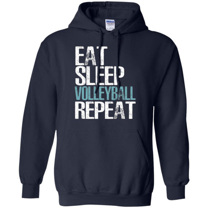 Volleyball T-shirt Eat Sleep Volleyball Repeat Navy