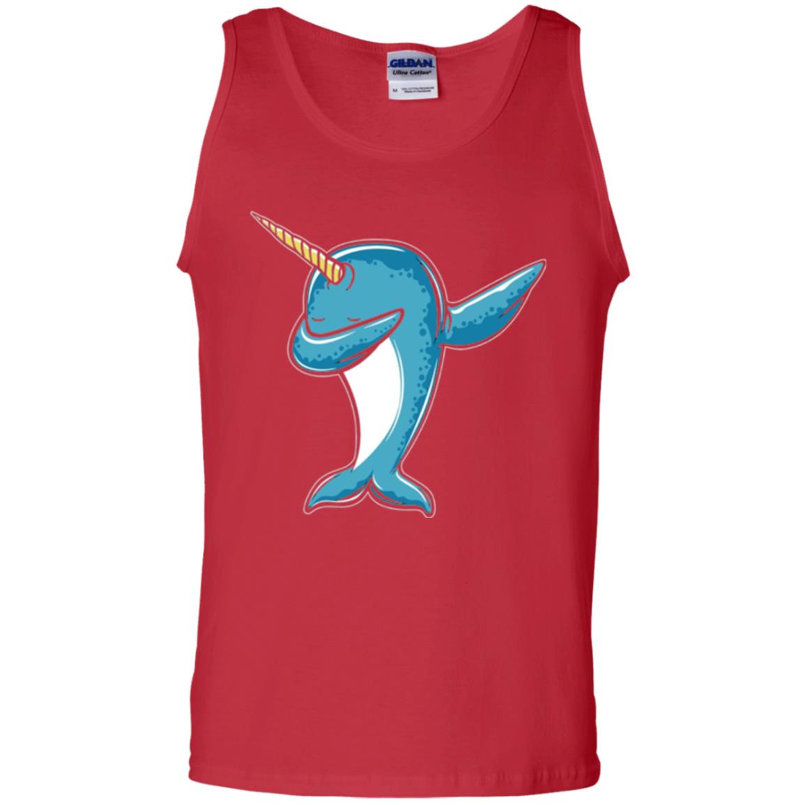 Dabbing Narwhal T-shirt Red