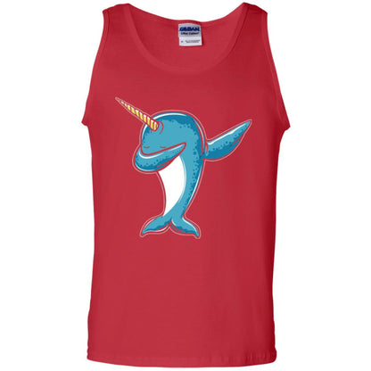 Dabbing Narwhal T-shirt Red