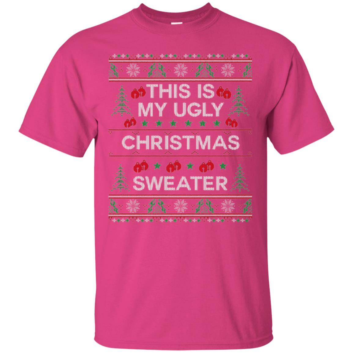 Christmas T-shirt This Is My Ugly Christmas Sweater Heliconia