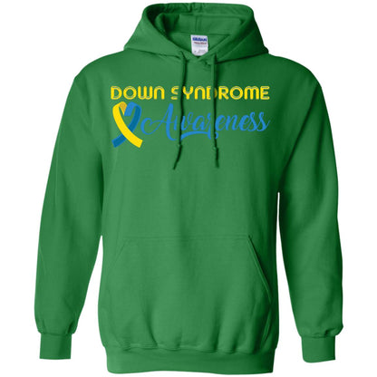 Yellow And Blue Ribbons Down Syndrome Awareness T-shirt Irish Green