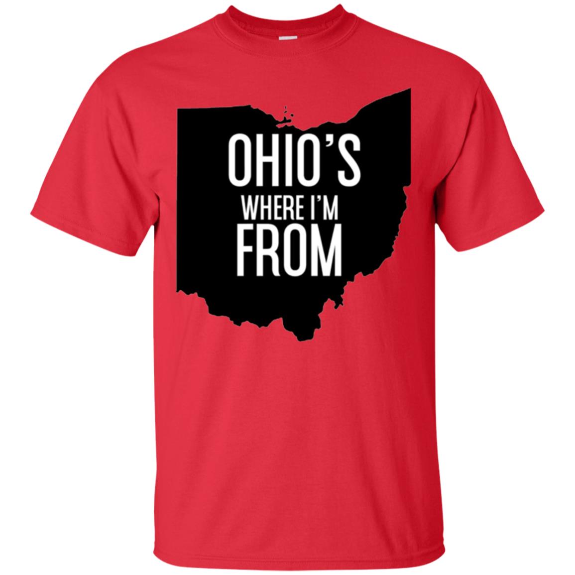 Ohio T-shirt Where I_m From Red