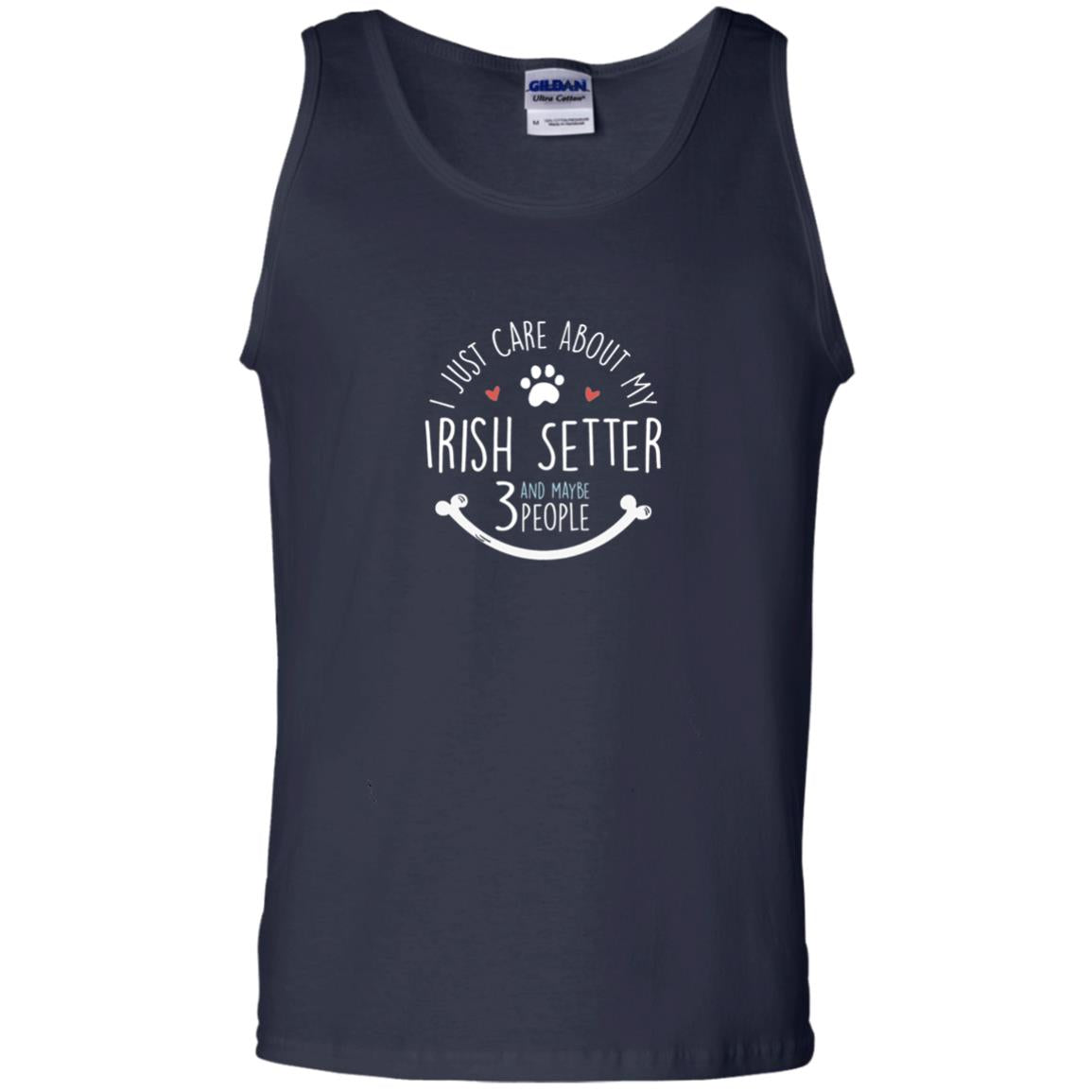 I Just Care About Irish Setter Dog Owners T-shirt Navy
