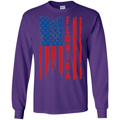 Florida State T-shirt American Flag Purple