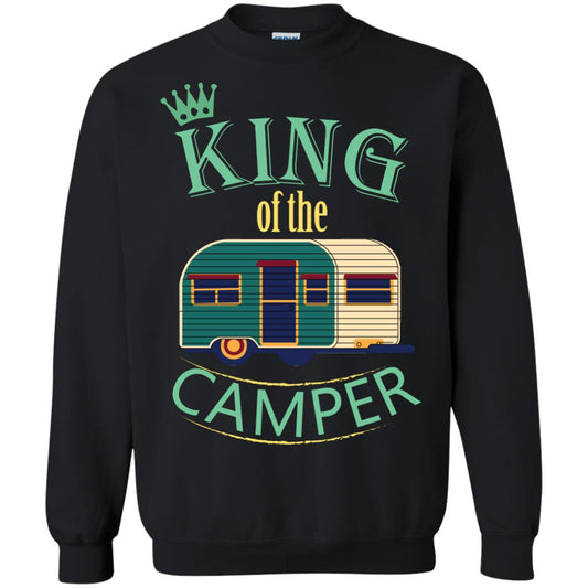 King Of The Camper Camping Lover Shirt Black