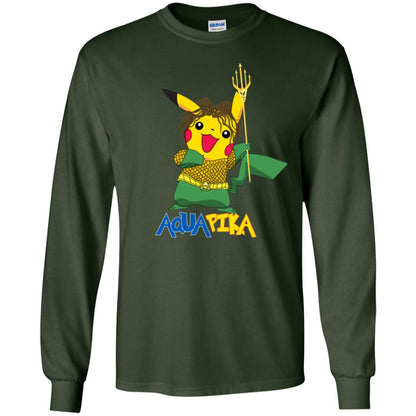 Aquapika Aquaman Piakachu Fan Shirt Forest Green