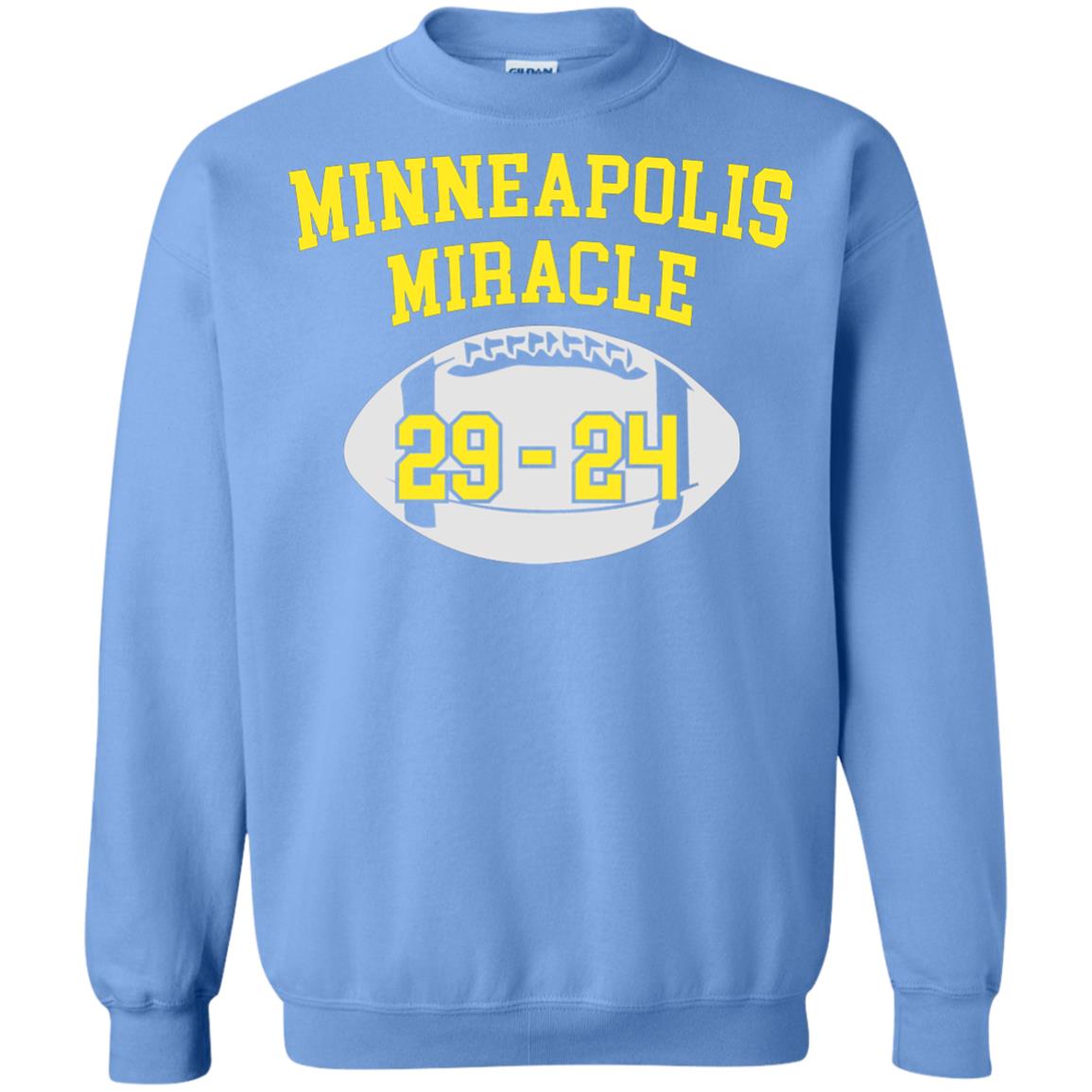 Football Lover T-shirt Minneapolis Miracle Carolina Blue