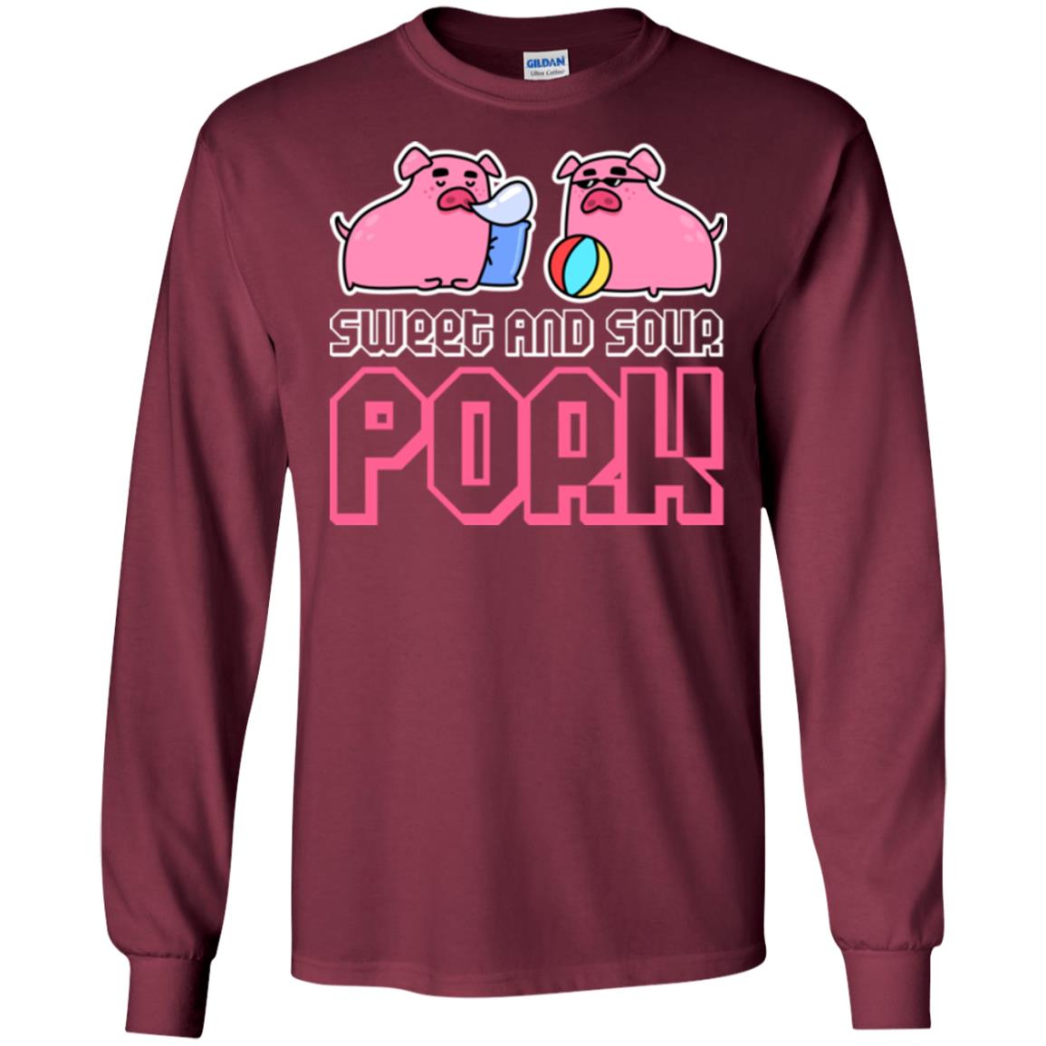 Food Lover T-shirt Sweet And Sour Pork Maroon