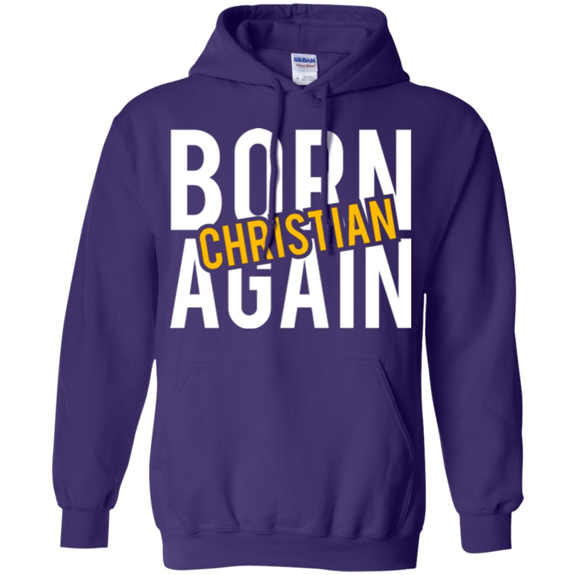 Christian T-shirt Born Again Christian Purple