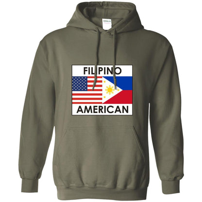 Filipino American T-shirt Philippines Usa Flags Military Green