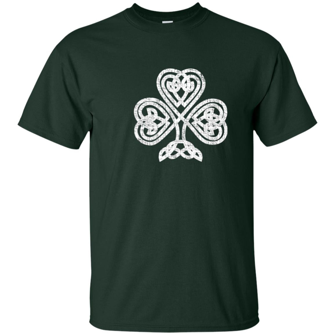 Irish Shamrock Knot Symbol St. Patrick_s Day T-shirt Forest