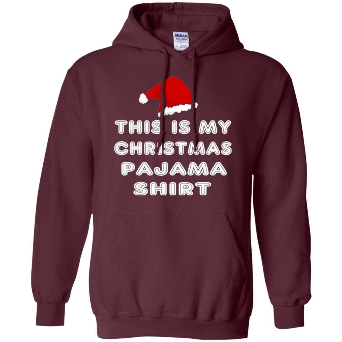 Christmas T-shirt This Is My Christmas Pajama Shirt Maroon