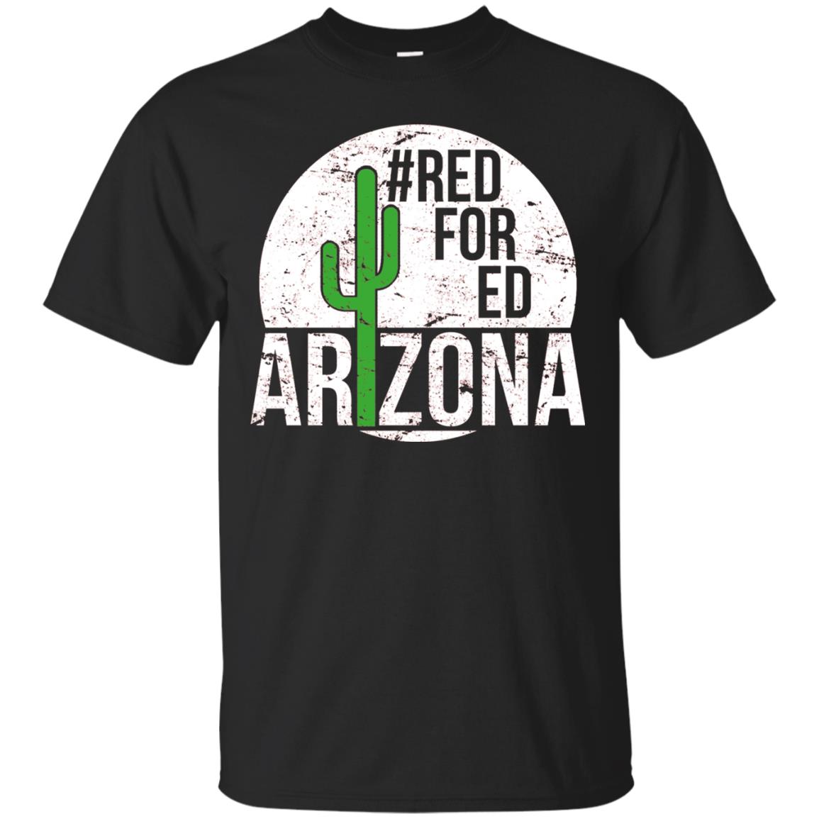 Vintage Red For Ed Arizona Teacher Protest T-shirt Black
