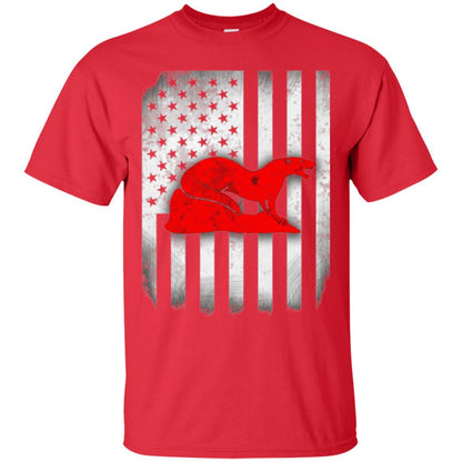 Mongoose Flag Of United States T-shirt Red