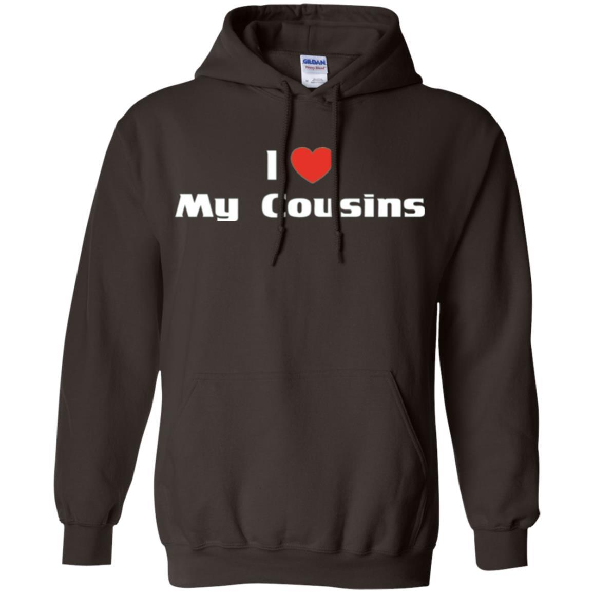 Family T-shirt I Love My Cousins Dark Chocolate
