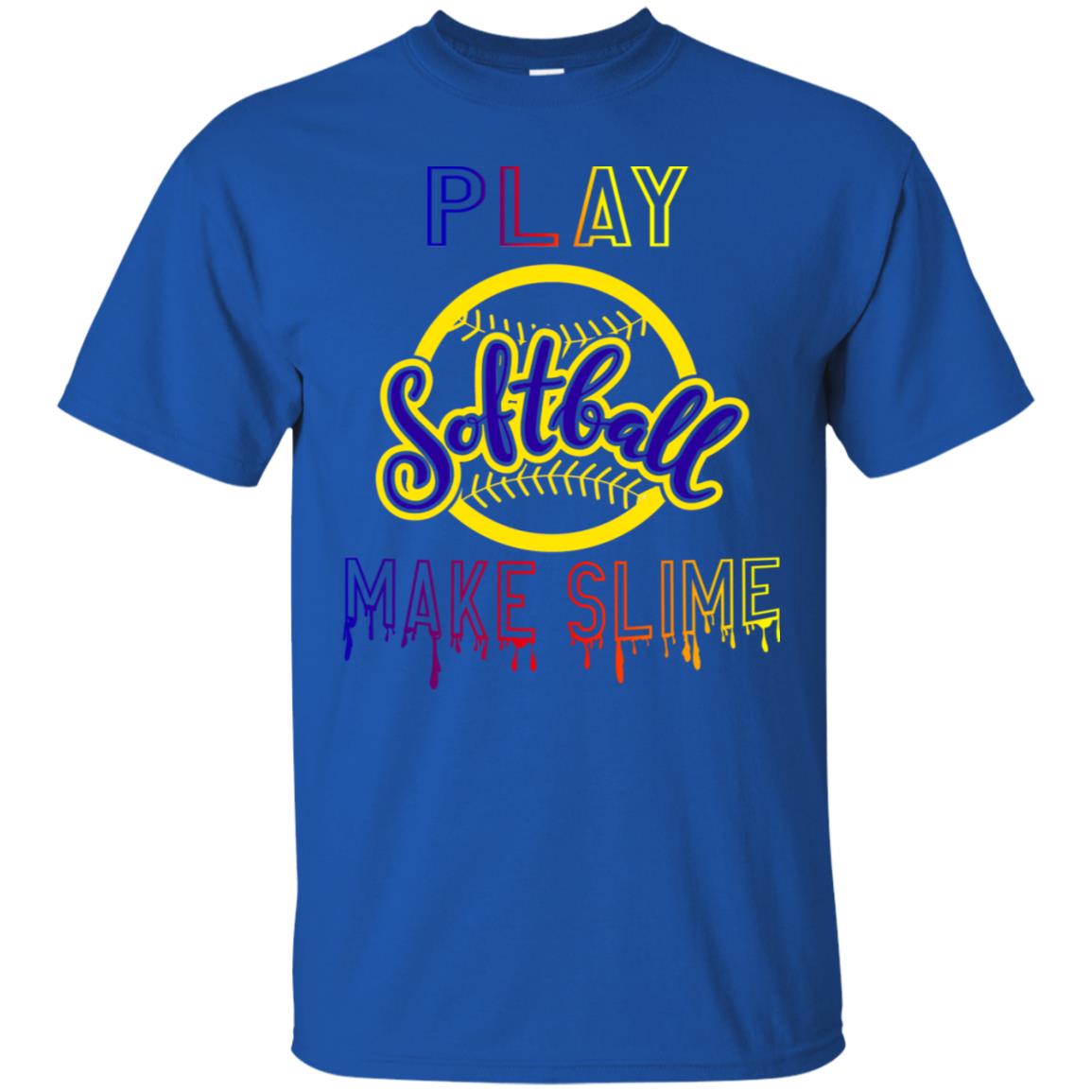 Play Softball Make Slime Gift Shirt Royal