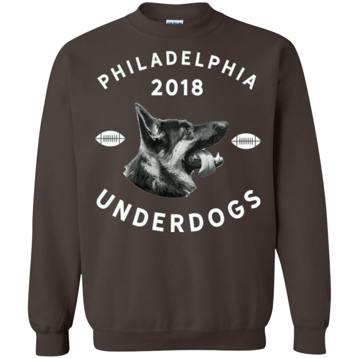 Dog Lover T-shirt Philly Philadelphia Underdogs 2018 Game Day Dark Chocolate