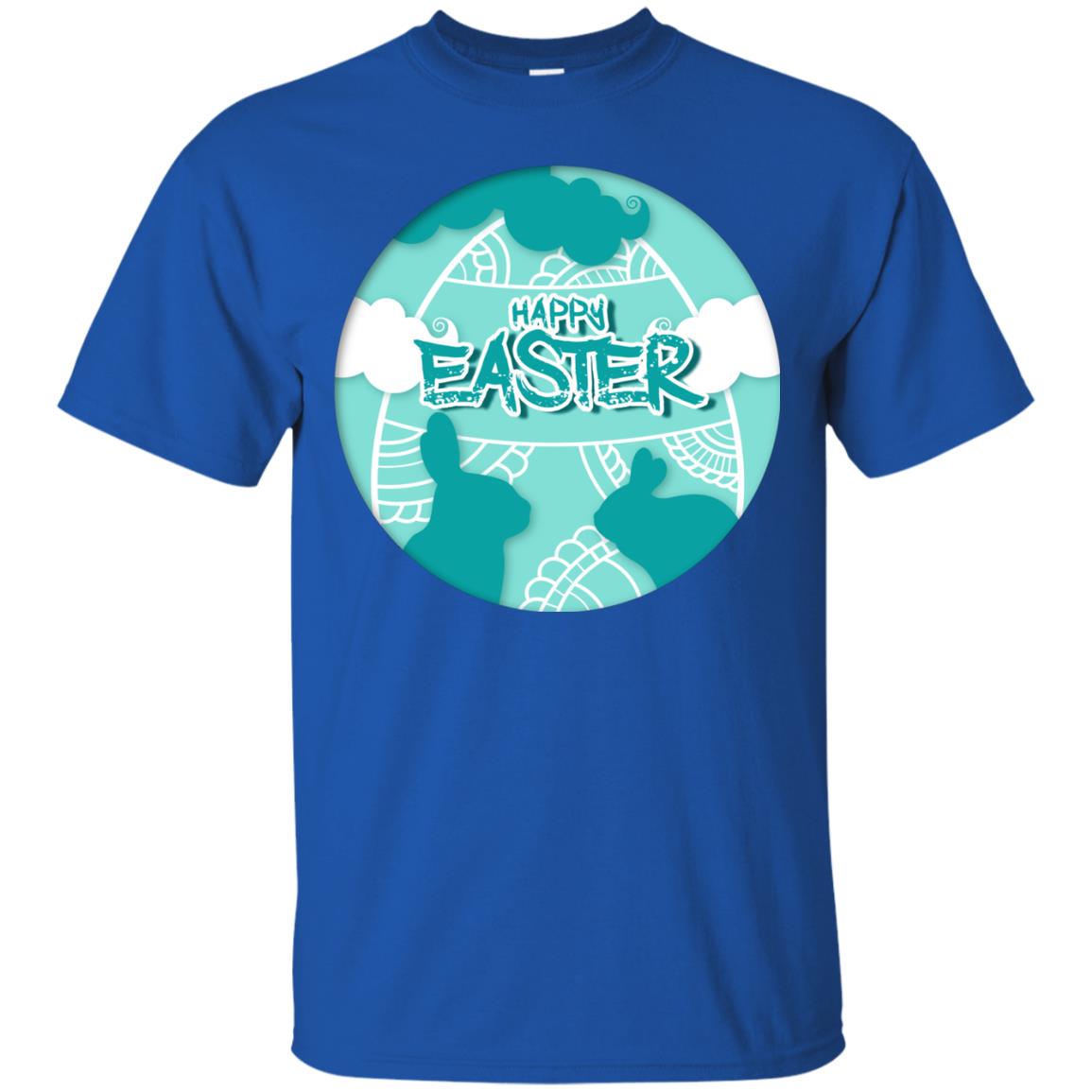 Happy Easter Day T-shirt Royal