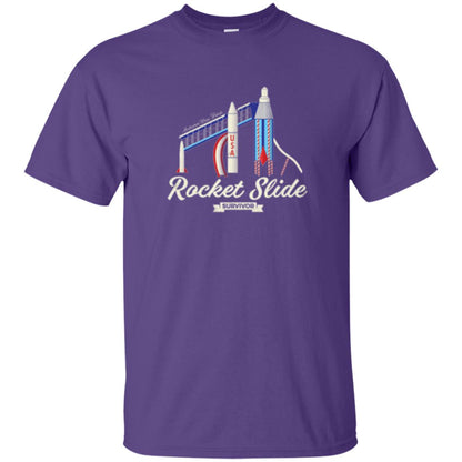 I Survived The Rocket Slide T-shirt Purple