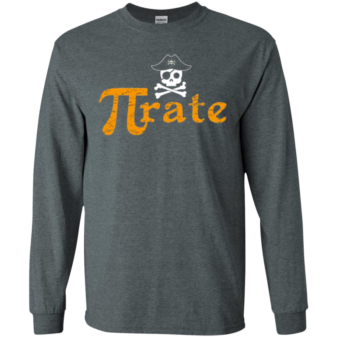 Math Pirate Pi Day T-shirt Funny Math Pirate Dark Heather