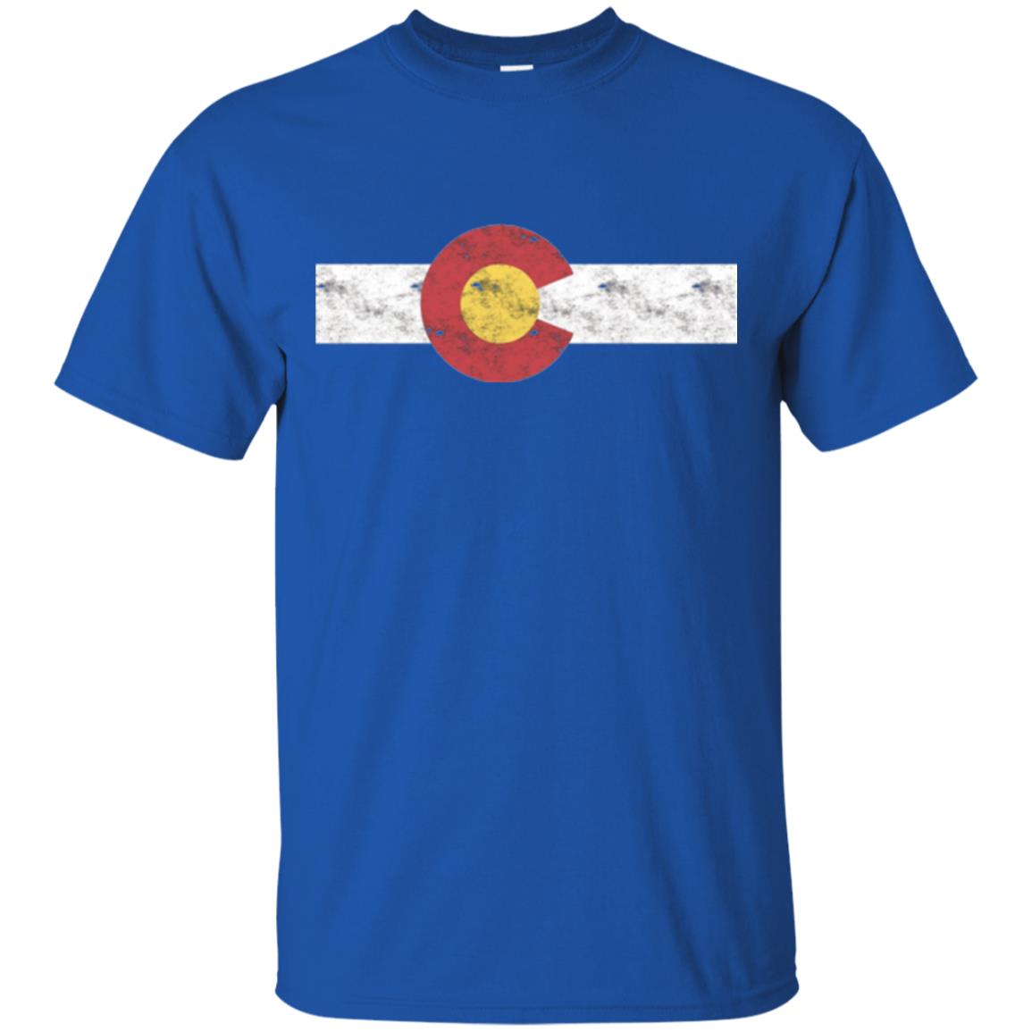 Colorado State Flag T-shirt Patriotic Colorado Day Royal