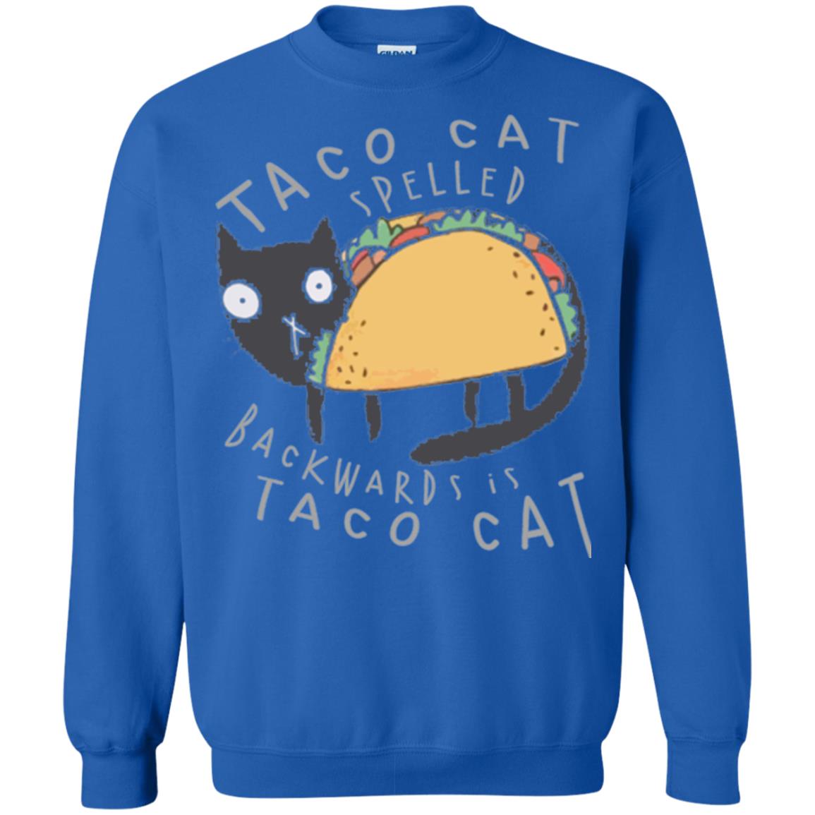 Cat Lovers T-shirt Taco Cat Spelled Backward Is Taco Cat Royal