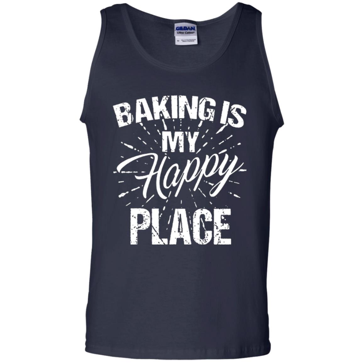 Baking Is My Happy Place Baker Shirt Navy