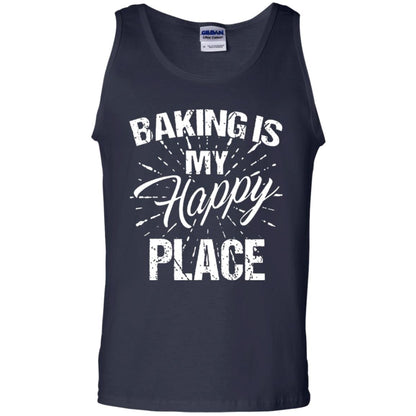 Baking Is My Happy Place Baker Shirt Navy
