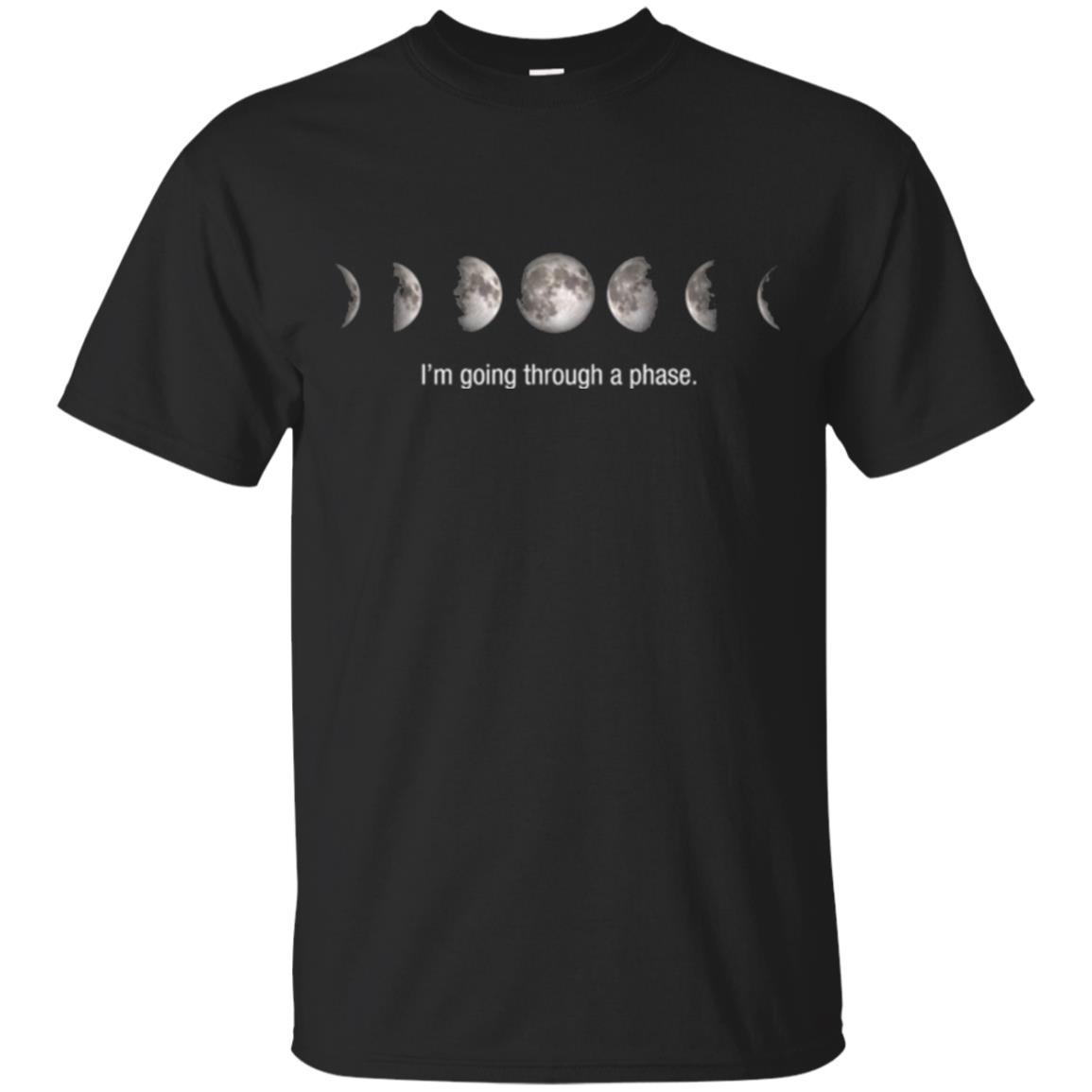 Astronomy T-shirt I_m Going Through A Phase Black