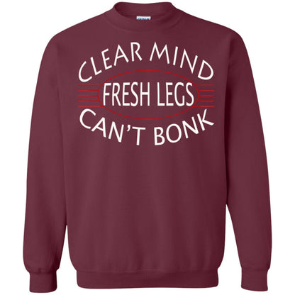 Clear Mind Fresh Legs Can't Bonk Marathon Running Shirt Maroon