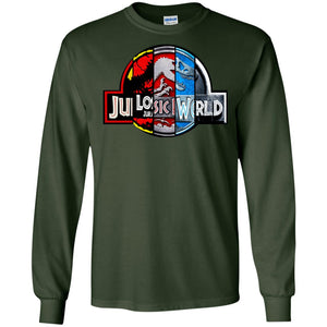 Jurassic World Movie Fan ShirtG240 Gildan LS Ultra Cotton T-Shirt