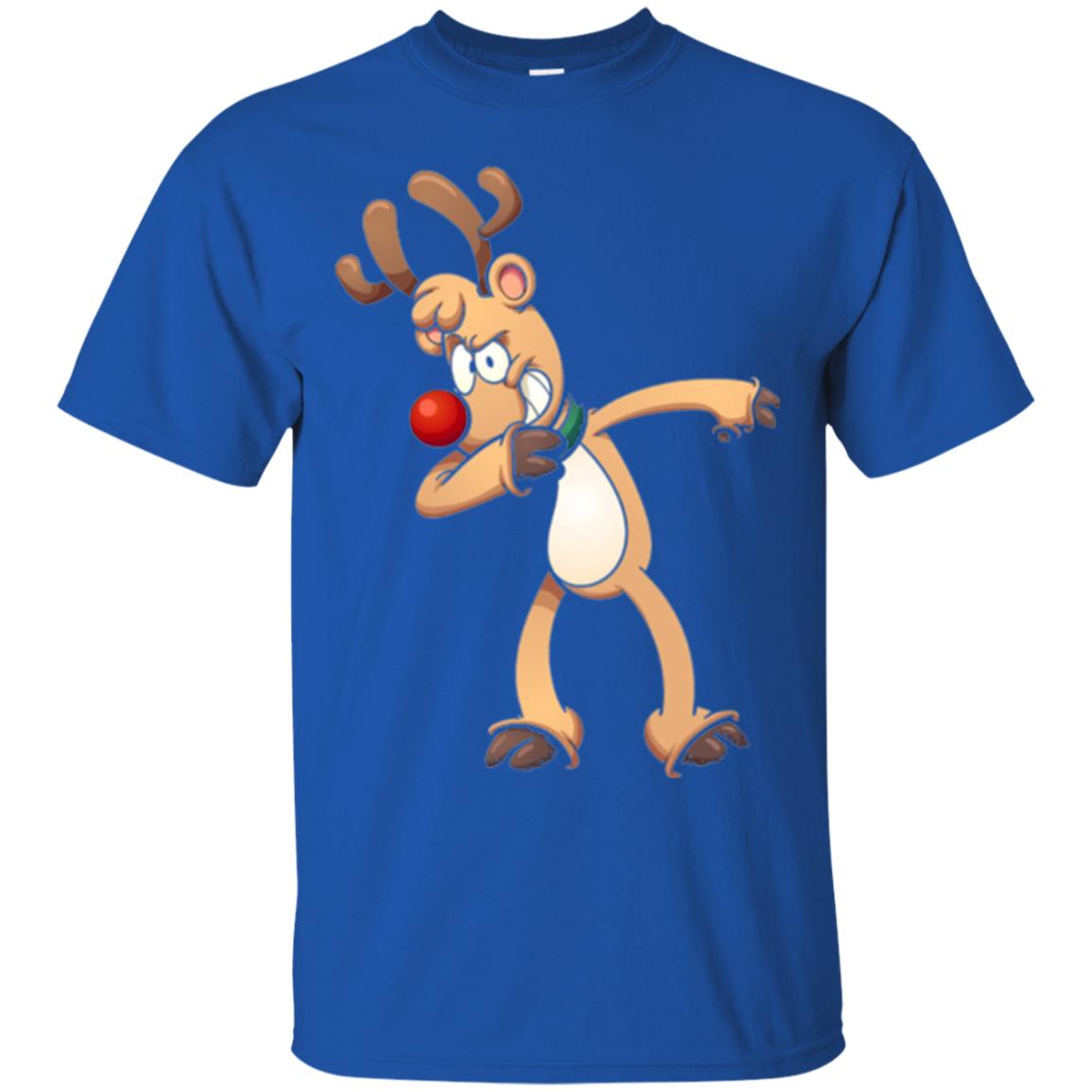 Christmas T-shirt Dabbing Reindeer Royal